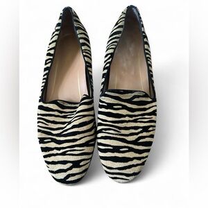 Vionic Zebra Print Suede Flats with Arch Support – Size 9